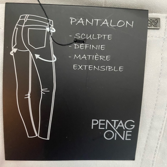 Skinny cream pants NWT size large - Picture 5 of 6